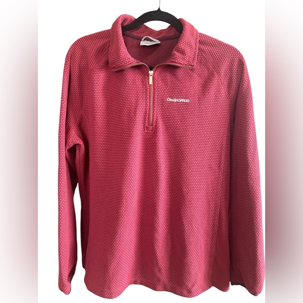 Craghoppers Women’s Berry Textured Quarter Zip Fleece Pullover XXL